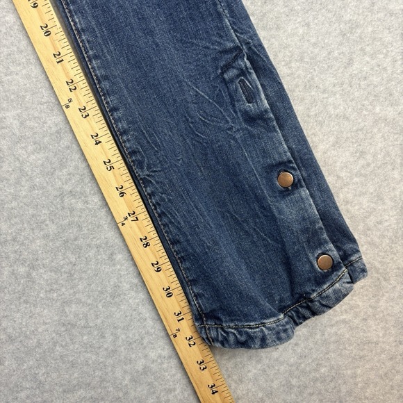 Acquaverde Jeans Natural Concept Runaway Stretch Button Leg Womens Size T/25 - Picture 5 of 9